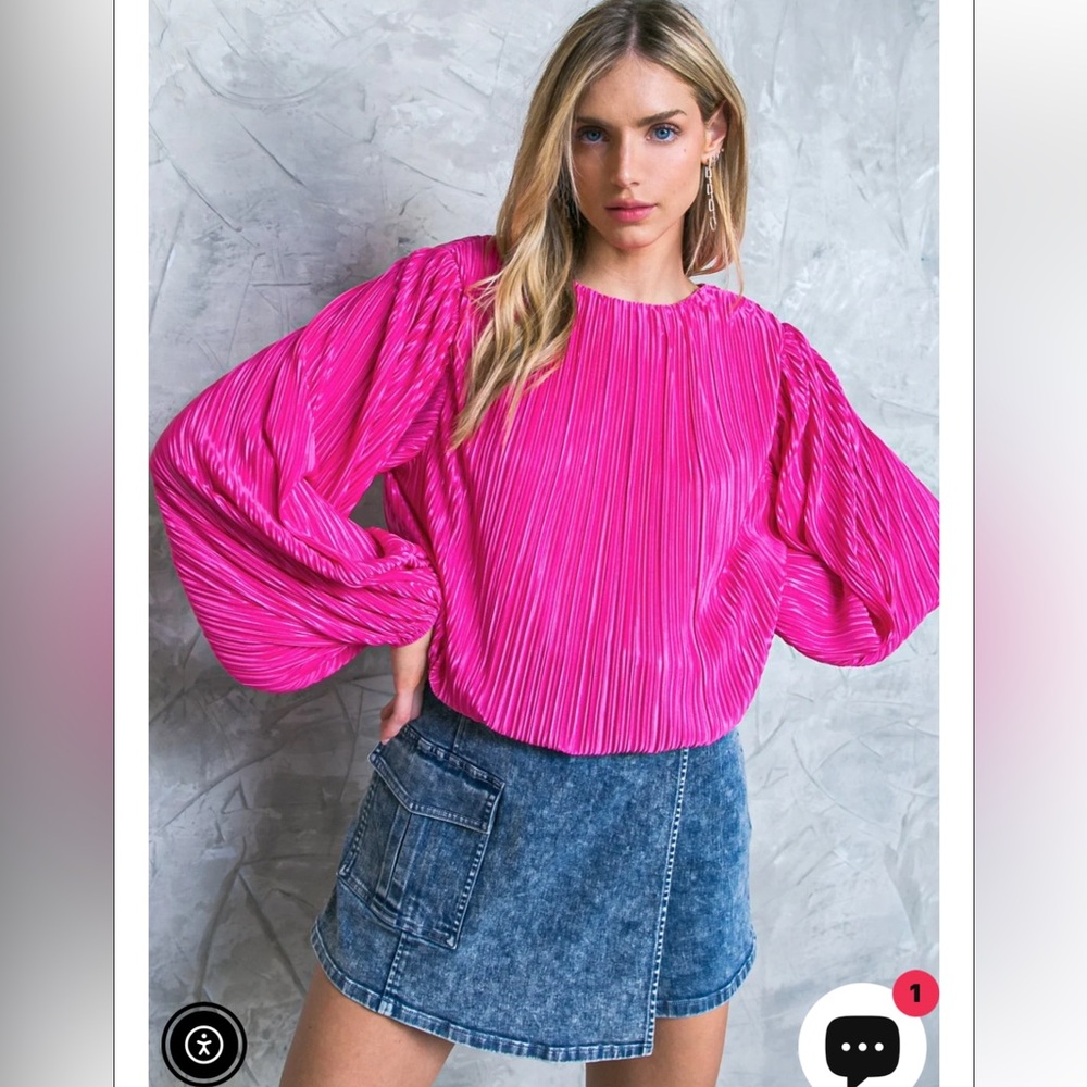 New With Tags Avara Hot Pink Flying Tomato Top Sz M - Picture 1 of 11
